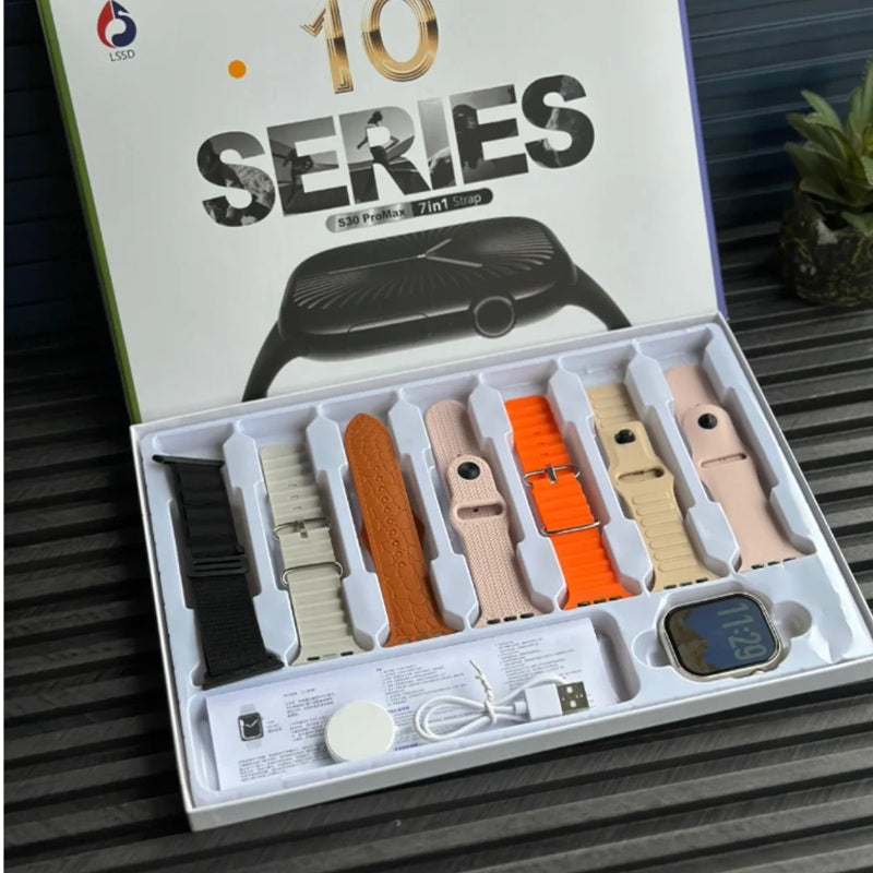 S30 Pro Max Series 10 Smartwatch | 7-in-1 Combo