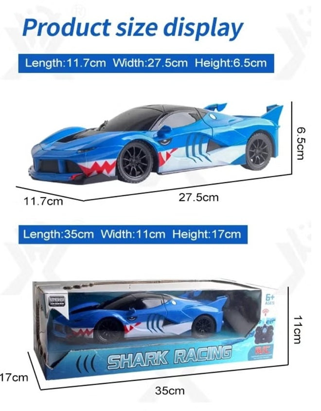 1: 16 Four way shark remote control car with lights