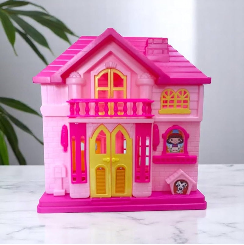 Doll House Set for Girls and Boys, Easy to Carry, Little Doll House Play Sets with Furniture.