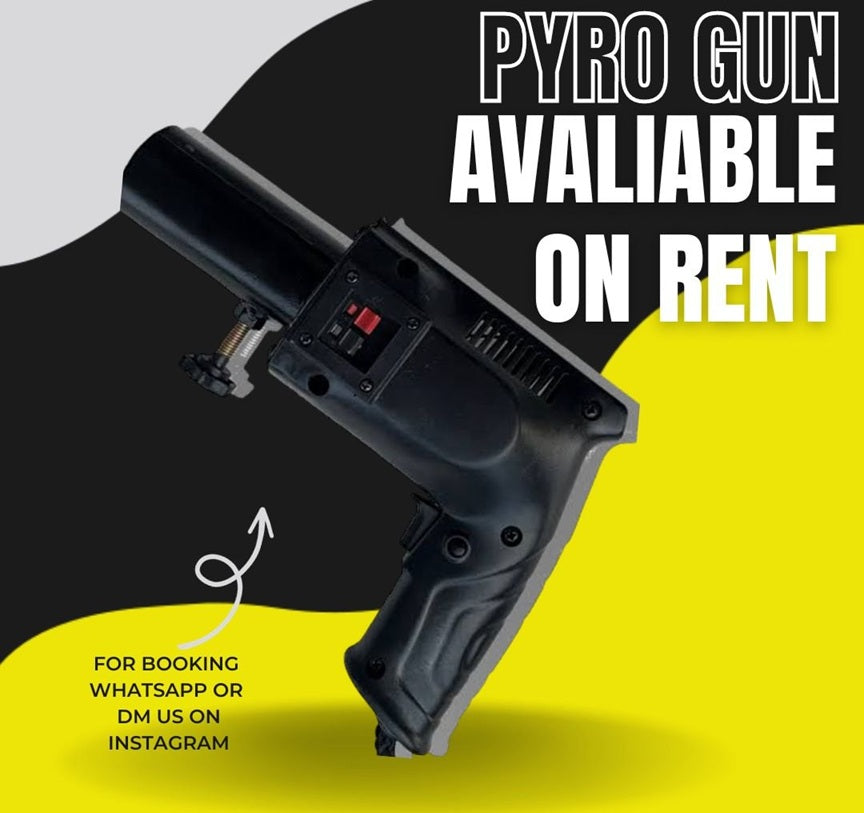 Black & White Sparkle Pyro Gun for Parties, Events and Celebrations