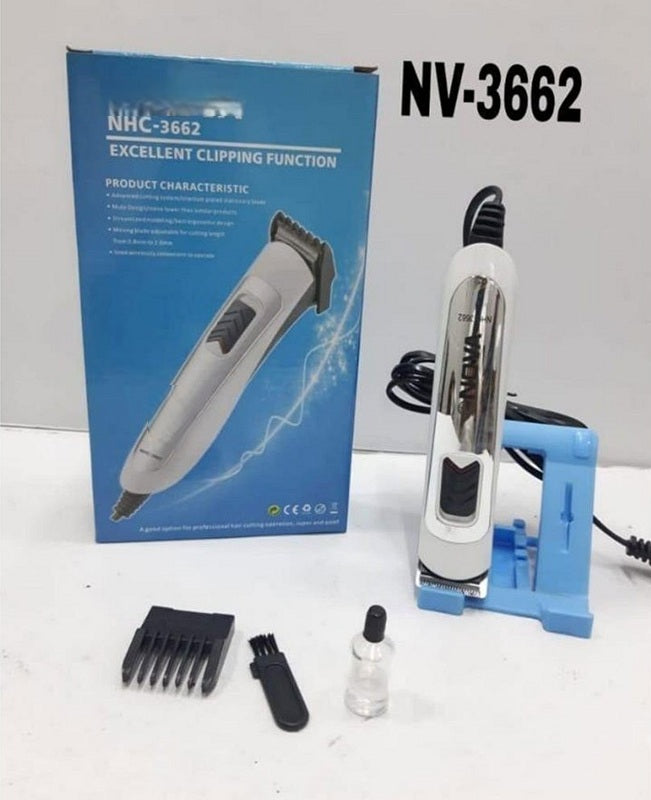 NHC-3662 Corded Electric Trimmer - 45 Min Runtime (White)