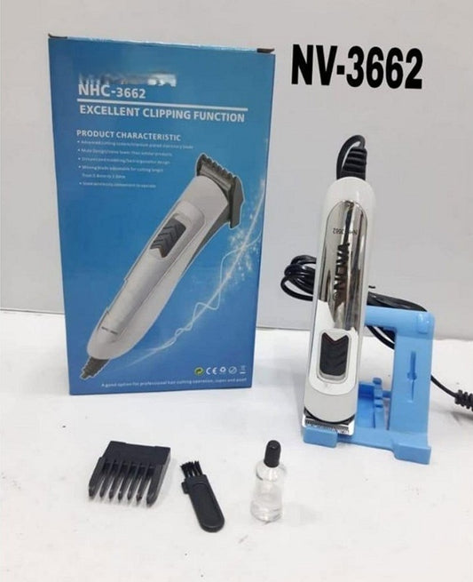 NHC-3662 Corded Electric Trimmer - 45 Min Runtime (White)