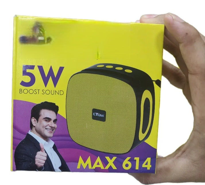 Max614 Wireless Bluetooth speaker with 10h Playtime & 14 unique lights 5 W Bluetooth Party Speaker  (Green, Stereo Channel)