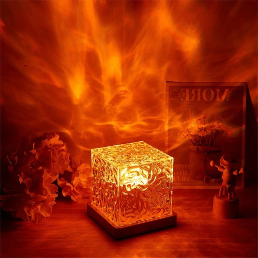 USB Dynamic Water Pattern Light Table Lamp