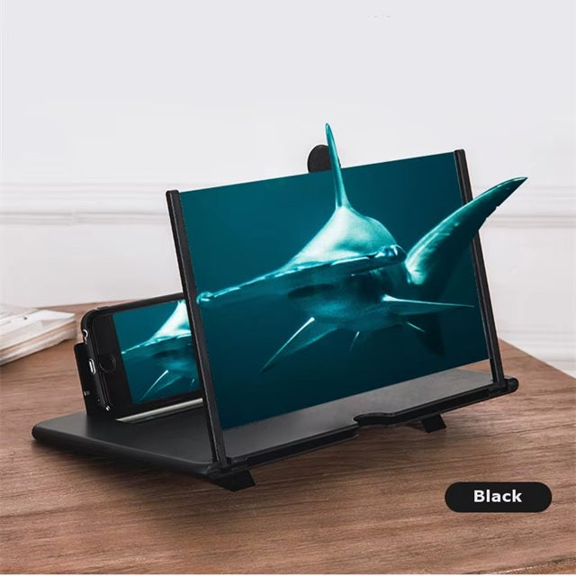 Mobile Screen Magnifier 8 inch 3D HD Screen Magnifier & Phone Holder – Screen Expander and Amplifier for All Smartphones with Eye Protection.(Multicolor).