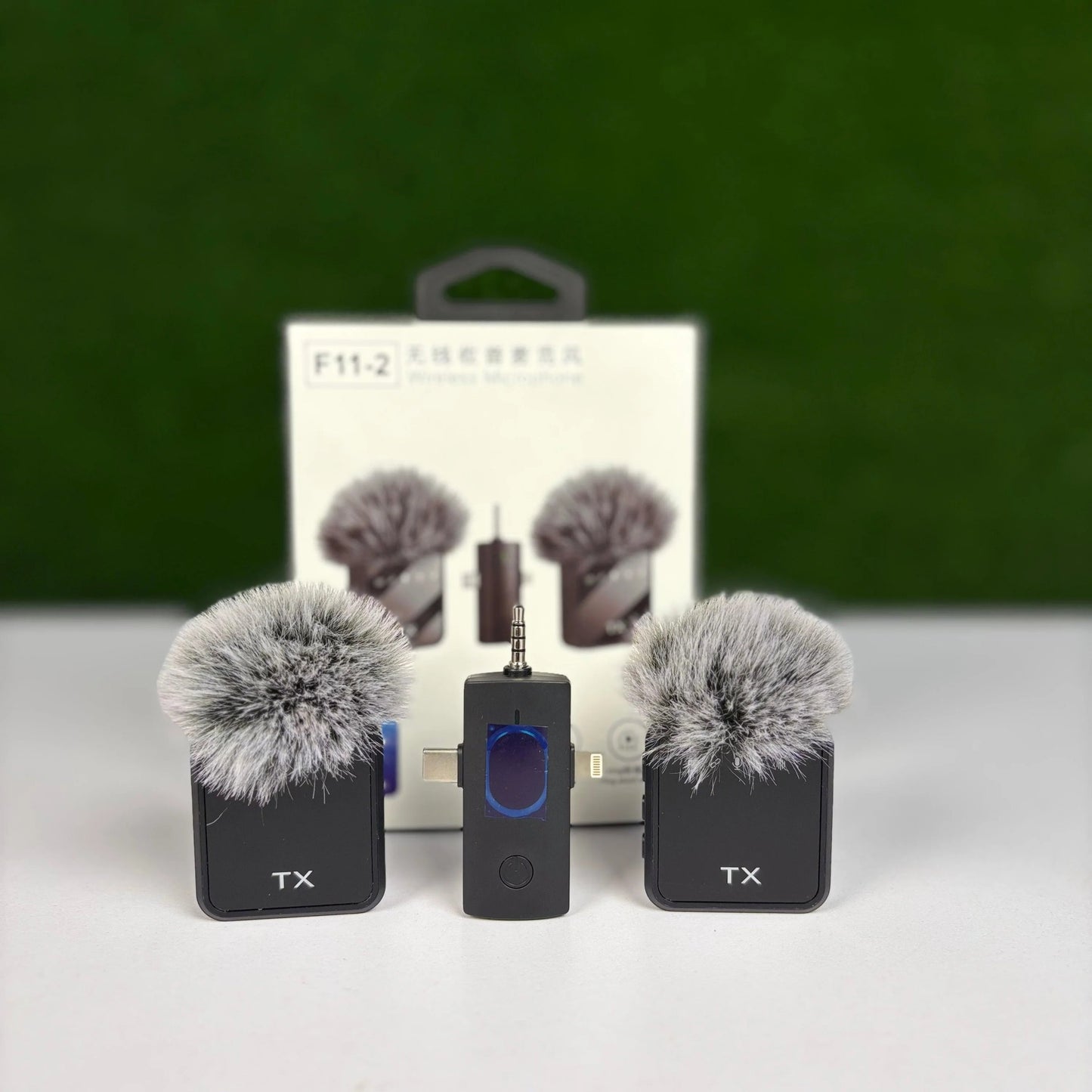 F11Wireless Mic for Youtubers,Wireless Microphone with 30-Hour Charging Case,Intelligent Noise Reduction Wireless Mic for YouTube, Ideal Mike for YouTube Channel