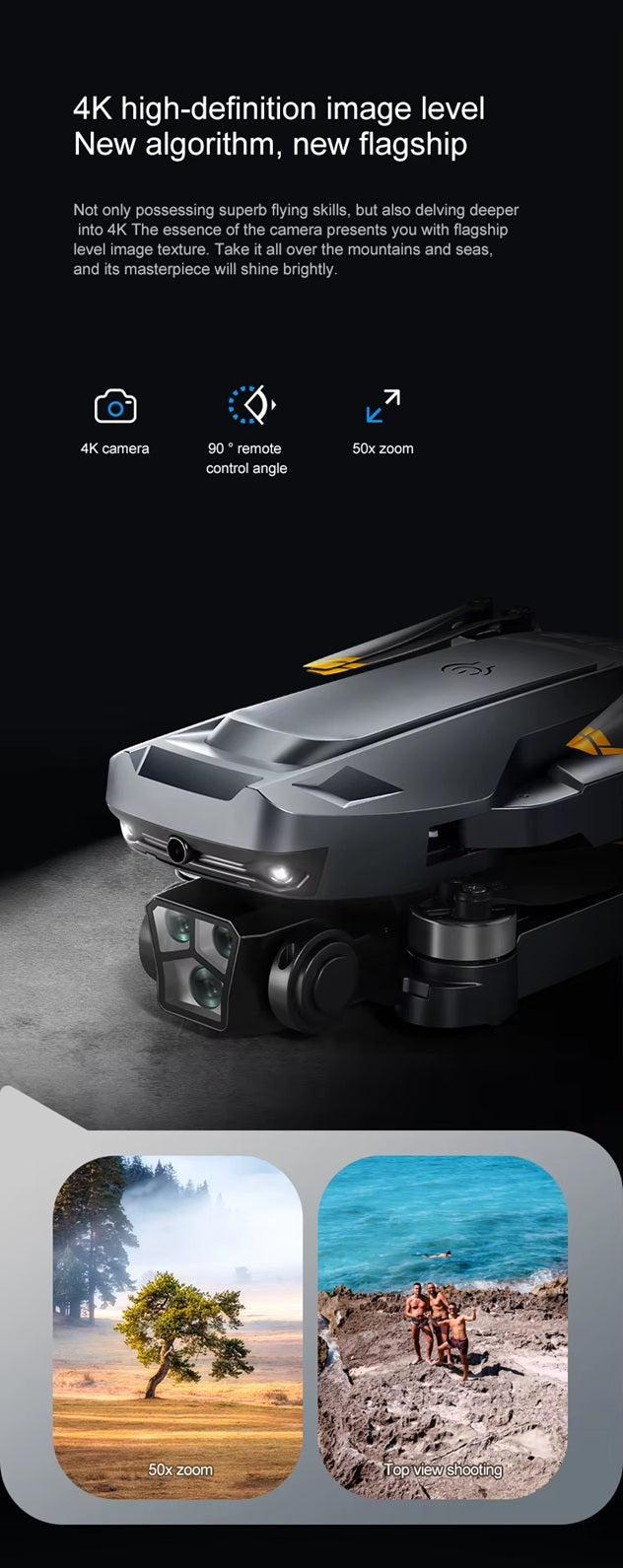 K811 Max Brushless, GPS Positioning Drone, With HD Conversion Camera