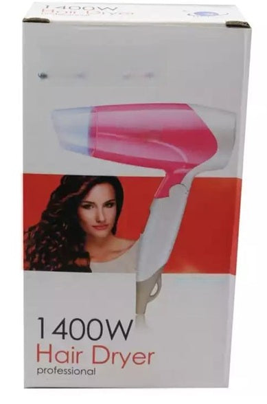 Professional 1400W Hair Dryer Plastic and Steal Pink and blue high Hair Dryer for Men and Women