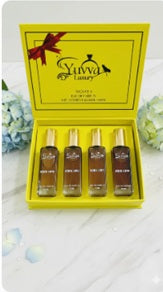 Yuvva Luxury Aqua Love: 4-in-1 Premium EDP Perfume Gift Set for Women | Long-Lasting Fresh, Floral & Woody Fragrances (4 x 20ml)