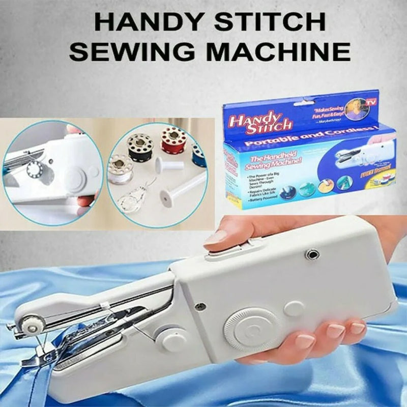 Handy Stitch Handheld Sewing Machine  Portable Craft Sewing Machine Cordless Quick Stitch Tool for Fabric, Clothing, Kids Cloth, Home Travel Use