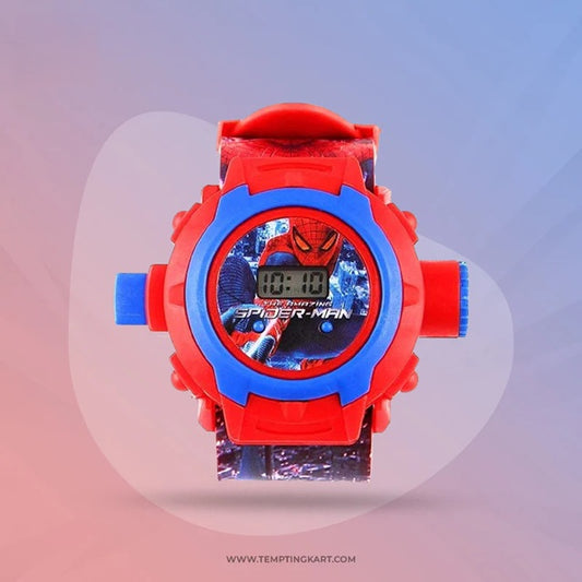 Fully Digital 24 Images Projector Watch for Kids Boys and Girls Automatic Display Light Image Projector Wrist Watch for Kids (Pack of 1)