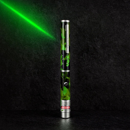 High Power Green Laser Pointer with Battery – Long Range Beam, Metal Body, Visible in Daylight & Night – for Astronomy, Presentations, Hiking & Outdoor Use