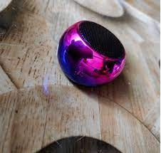 Mini Boost 4 Bluetooth Speaker 4D Mini Round Steel Speaker - Multicolor Random Colour - Pack of 1