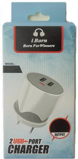2 USB PORT FAST CHARGING ROUND CHARGER
