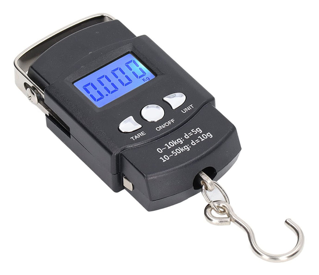 digital weighing machine for Luggage weighing, Weighing scale capable of 50kg, Scale with LCD Display & Stainless steel hook. Aliston A08 /A302 Hanging Scale.