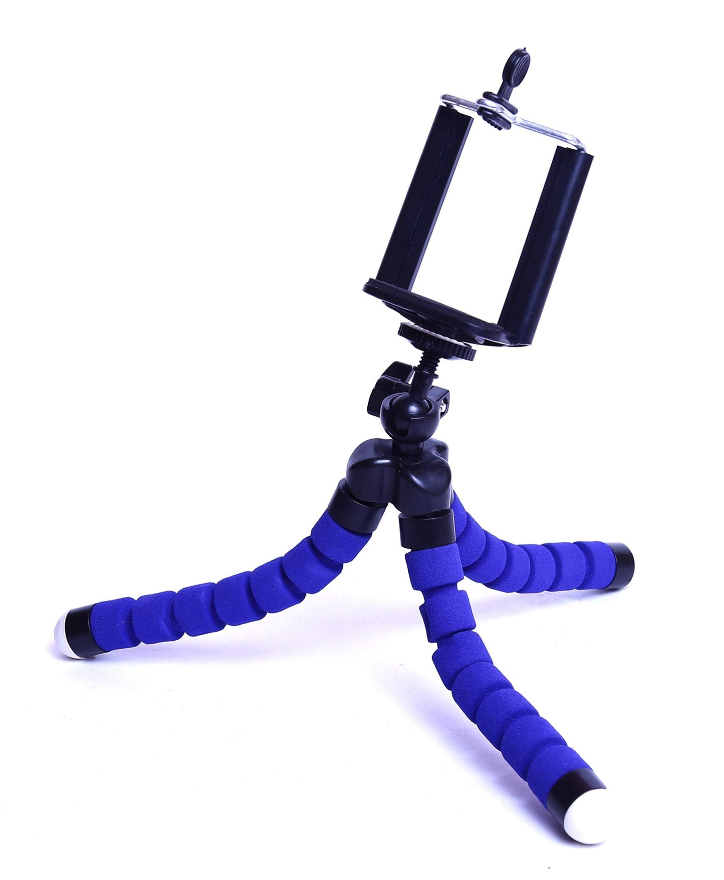 12 Inch Flexible Camera Tripod with Wrapable Disc Legs & Quick Release Plate + Universal Smartphone Mount + Bluetooth Wireless Remote Control Camera Shutter for Smartphones