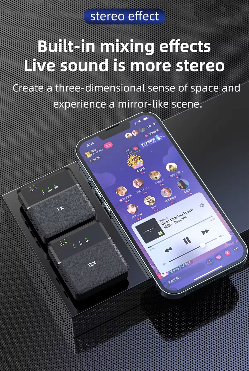 SX9 Wireless Microphone for PC, Android & iOS | Dual Collar Mics with 1 Receiver | 360° Noise Cancellation | Plug & Play Mic for YouTube, Vlogs, Live Streaming & Video Recording