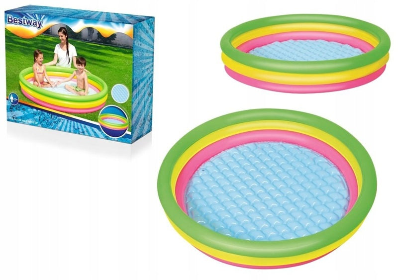 Bestway Pool Bath Tub Summer Set Inflatable Swimming Pool  (Multicolor)