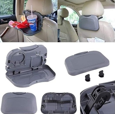 Car Backseat Food Tray with Bottle Cup Holder for Car (Assorted) - 1 PC