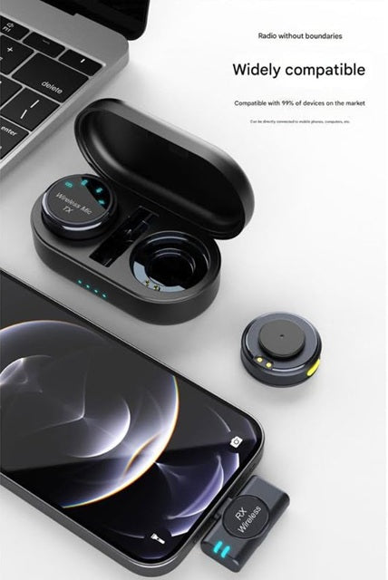 M1 TX Dual Wireless Mic for Mobile & Camera | Noise Cancellation, Plug & Play Microphone