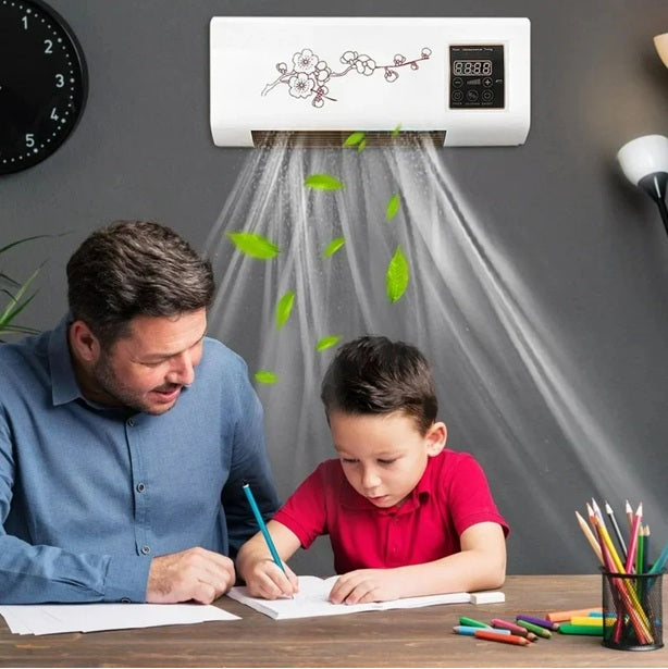Mini Split Ac/Heating - Wall Mounted Ac Unit | Air Conditioner Portable Ac Heater Combo Unit, 2in1 Wall Mounted Air Conditioner Heater with Remote Control & Timer 1800W