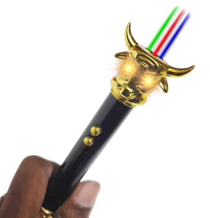 Mini 3 in 1 Laser Pointer Light with Keychain, LED Torch with Different Shape Light and Hook (Color May Vary)