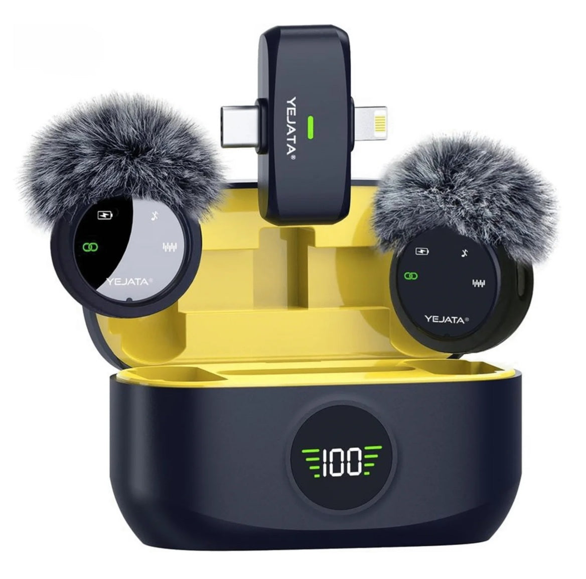 k31 pro Professional Wireless Magnetic Mic for iOS/Android Phone with 3-Lv Noise Cancel Microphone