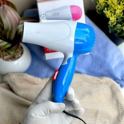 Professional 1000W Hair Dryer Plastic and Steal Pink and blue Medium Hair Dryer for Men and Women