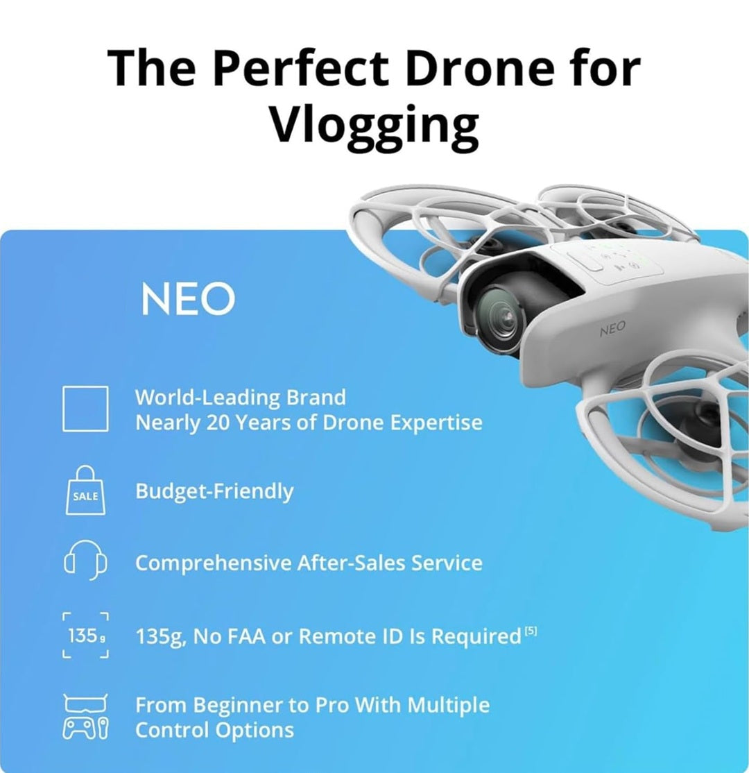 NEO Drone, 4K Camera Quality 6Km Long Distance Under 249g Drone