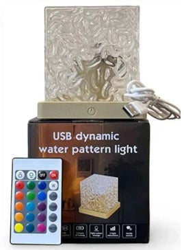 USB Dynamic Water Pattern Light Table Lamp
