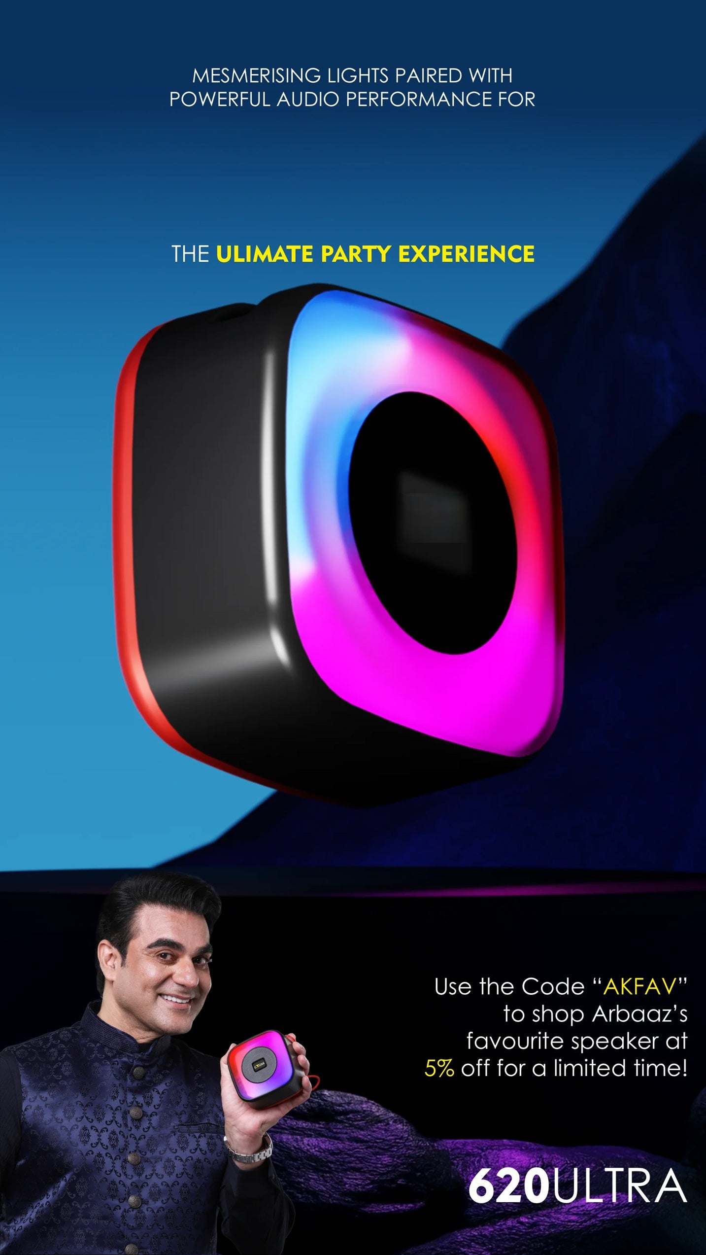 Max614 Wireless Bluetooth speaker with 10h Playtime & 14 unique lights 5 W Bluetooth Party Speaker  (Green, Stereo Channel)