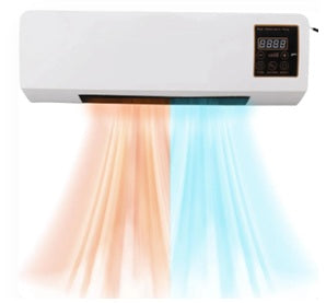 Mini Split Ac/Heating - Wall Mounted Ac Unit | Air Conditioner Portable Ac Heater Combo Unit, 2in1 Wall Mounted Air Conditioner Heater with Remote Control & Timer 1800W