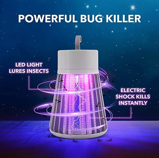 Electric Shock Mosquito Killing Lamp - Mosquito Catcher Machine for Home - Fly Killer Electronic LED
