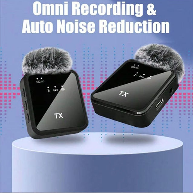 F15-2 Plug & Play Wireless Mic | 3-in-1 Noise Cancel Mic for YouTube & Reels Microphone