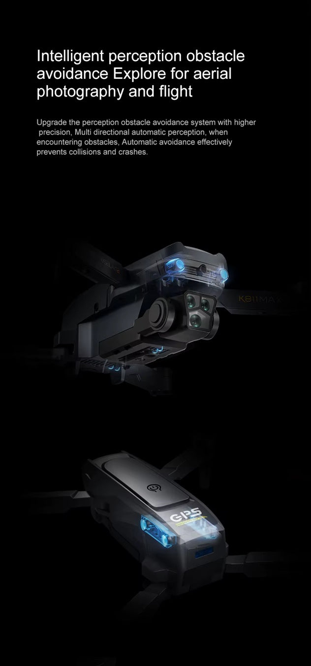 K811 Max Brushless, GPS Positioning Drone, With HD Conversion Camera