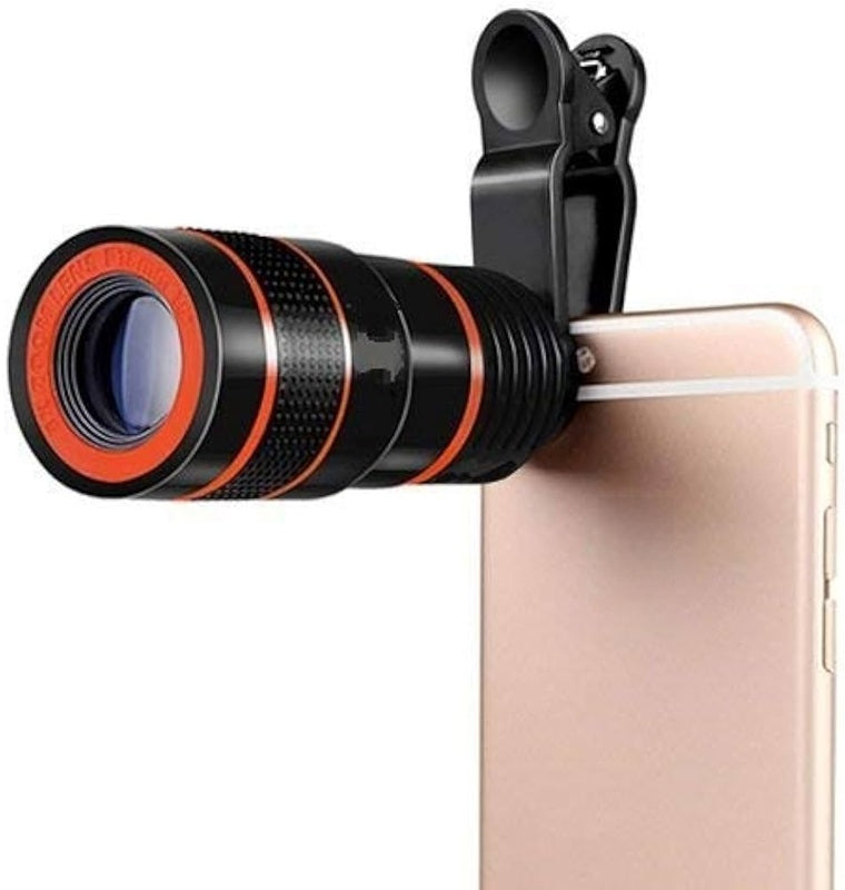 8X Universal Monocular Zoom Optical Cell Phone Lens Observing Survey Telephoto Lens for Smartphone