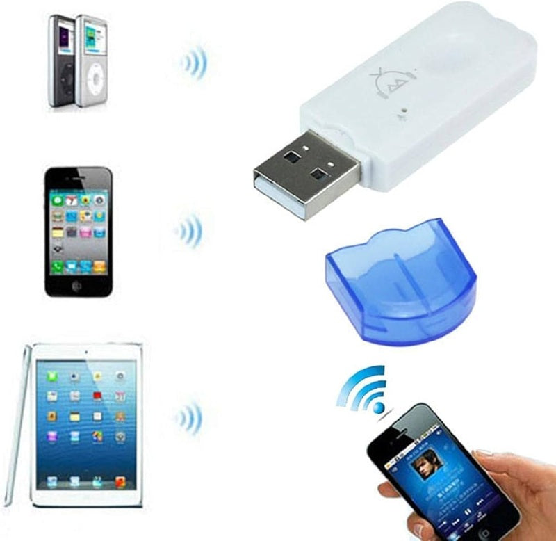 USB Bluetooth Audio Receiver Wireless Hands-Free Adapter Dongle Kit for Speaker for Car or Home