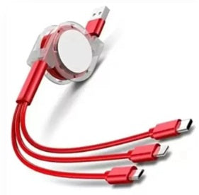3in1 Retractable TPE Cable