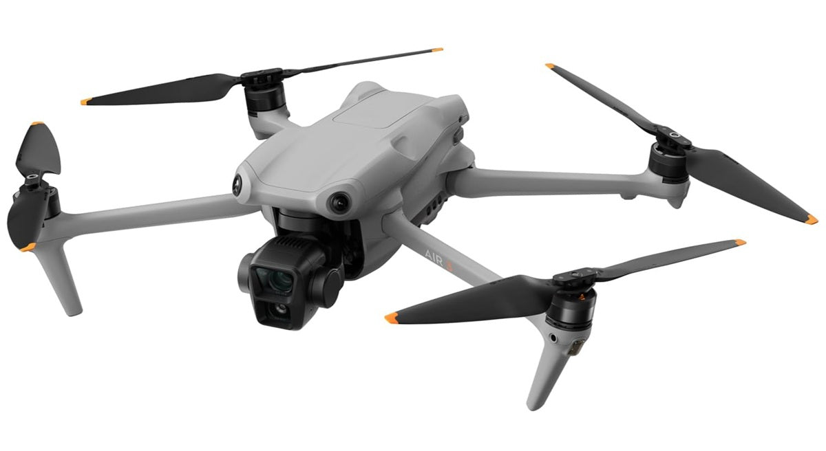 Air 3 Drone Quadcopter with RC-N2 Remote (with Screen) Fly More Combo Medium Tele & Wide-Angle Dual Primary Cameras, Obstacle Sensing, 48MP, 4K/60fps, 3 Batteries Bundle with Deco Gear Accessories