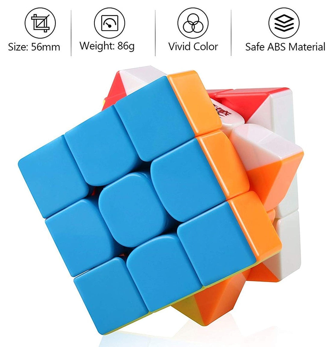 Cube 3x3 Cube High Speed Stickerless Cube - 3x3x3 Speed Cube, Puzzle Cube for Kids and Adults, Match Making Puzzle Cube - Best Birthday Return Gifts for Kids