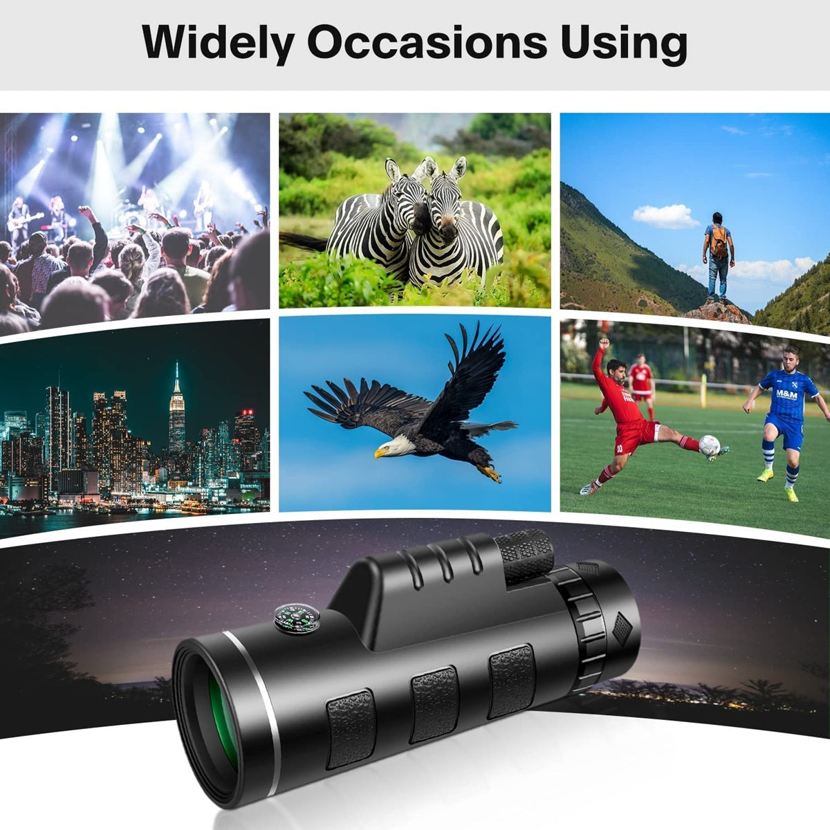 40X60HD Zoom Magnification Telescope + Mobile Phone Mount + Tripod for Adults and Children. High Power, Bi-Focal, FMC Coating and BAK4 Prism Optical Lens Gadget. Moon, Bird Watching/ Wildlife Hunting/ Stargazing/ Outdoor Camping Hiking/ Live Concert.