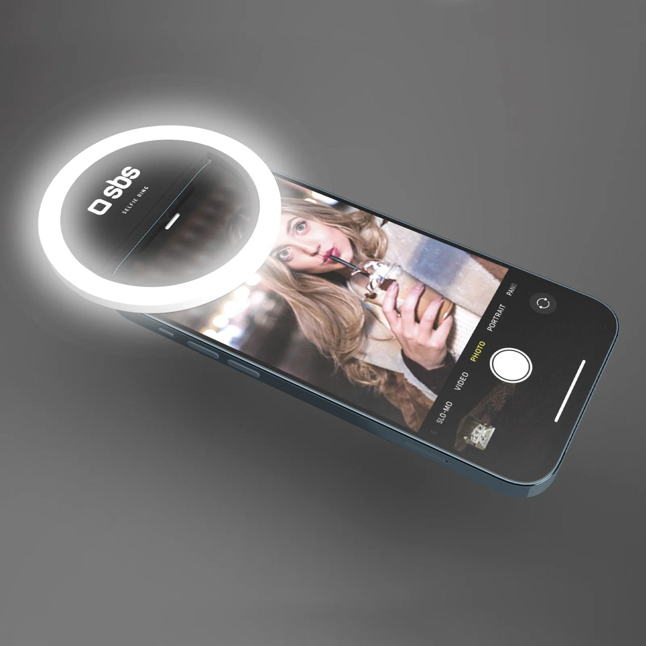 Portable LED Ring Selfie Light for All Smartphones, Tablets Enhancing Ring Light with 3 Level of Brightness for Photography Video Calling (Smart Phones Laptop Tablet)