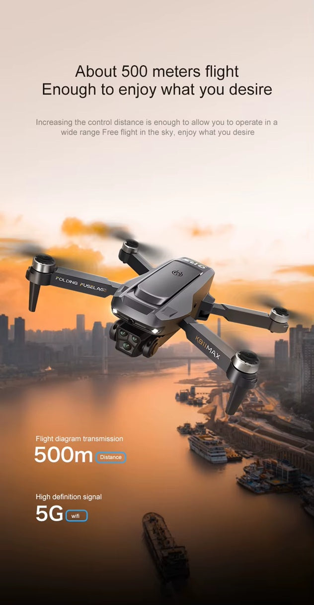 K811 Max Brushless, GPS Positioning Drone, With HD Conversion Camera