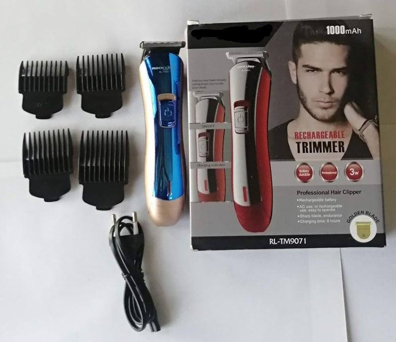 Blue 3 W Rl-Tm9071 Rechareable High Quality-4958 Trimmer - 45 Min Runtime 4 Length Settings