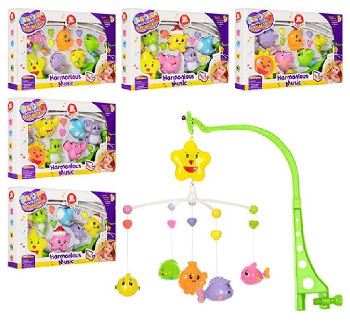 Galactic New Sweet Cuddles Harmonious Musical cot (6 Pcs Set(3 Design) (Multicolor)