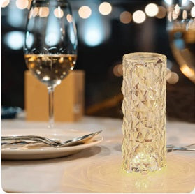 Rose Diamond Table Lamp (USB Charging Touch Lamp)