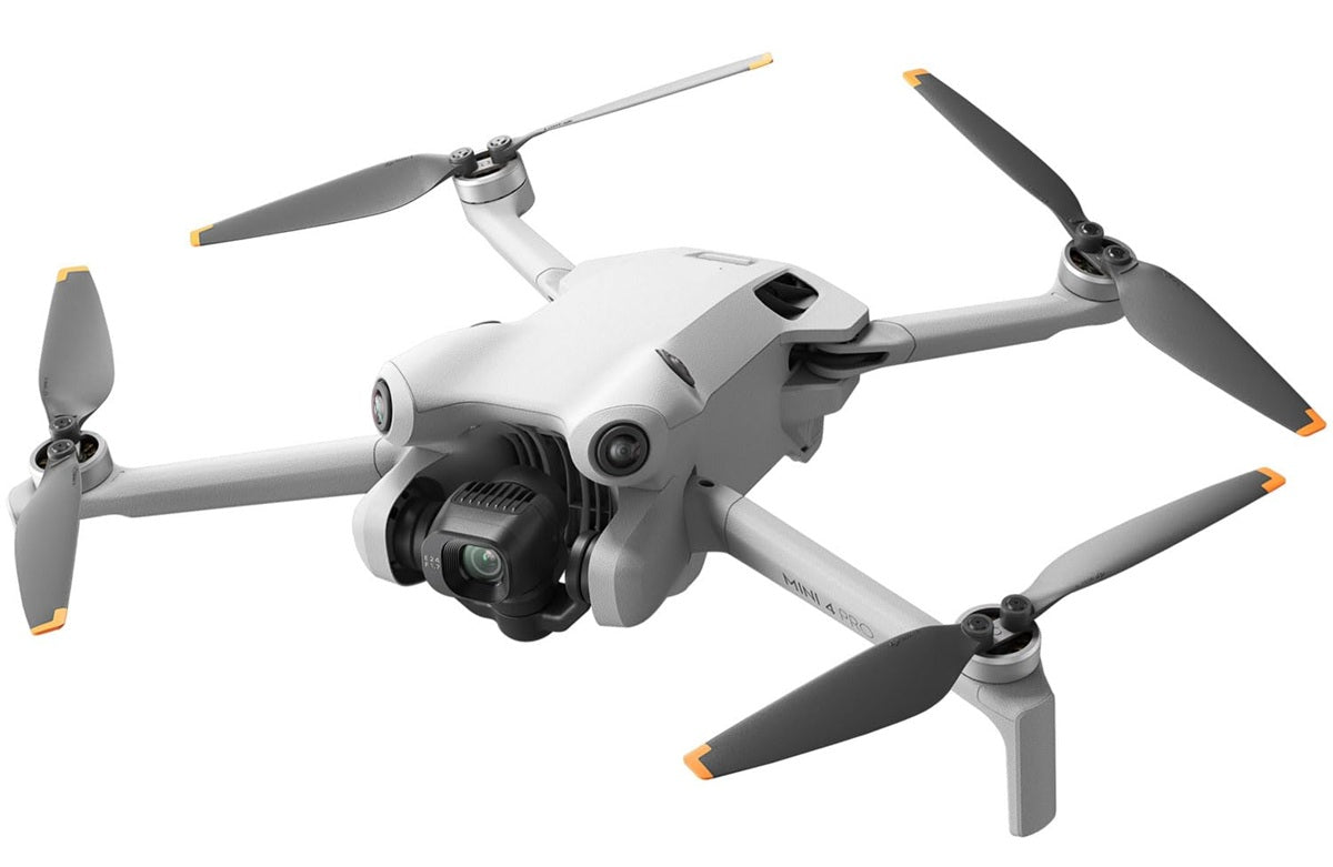 Mini 4 Pro Folding Drone with RC 2 Remote (With Screen) Fly More Combo Plus, 4K HDR, Under 249g, Omnidirectional Sensing, 3 Plus Batteries