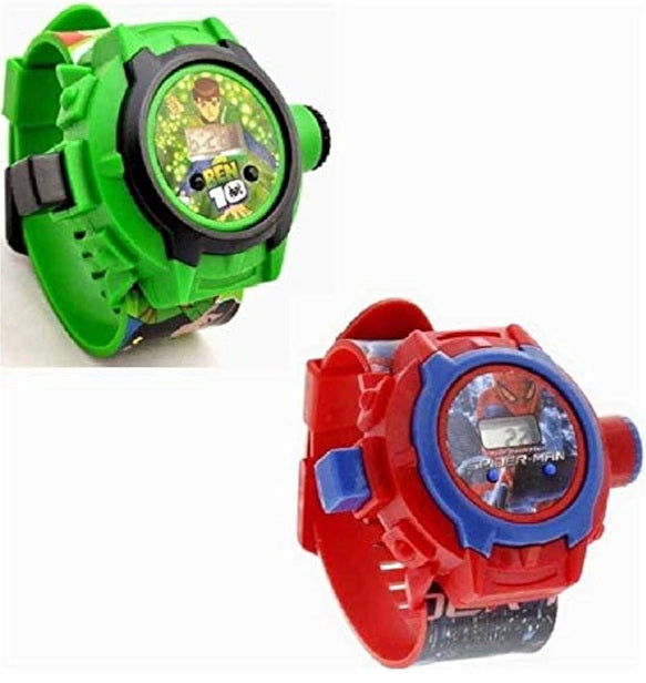 Fully Digital 24 Images Projector Watch for Kids Boys and Girls Automatic Display Light Image Projector Wrist Watch for Kids (Pack of 1)
