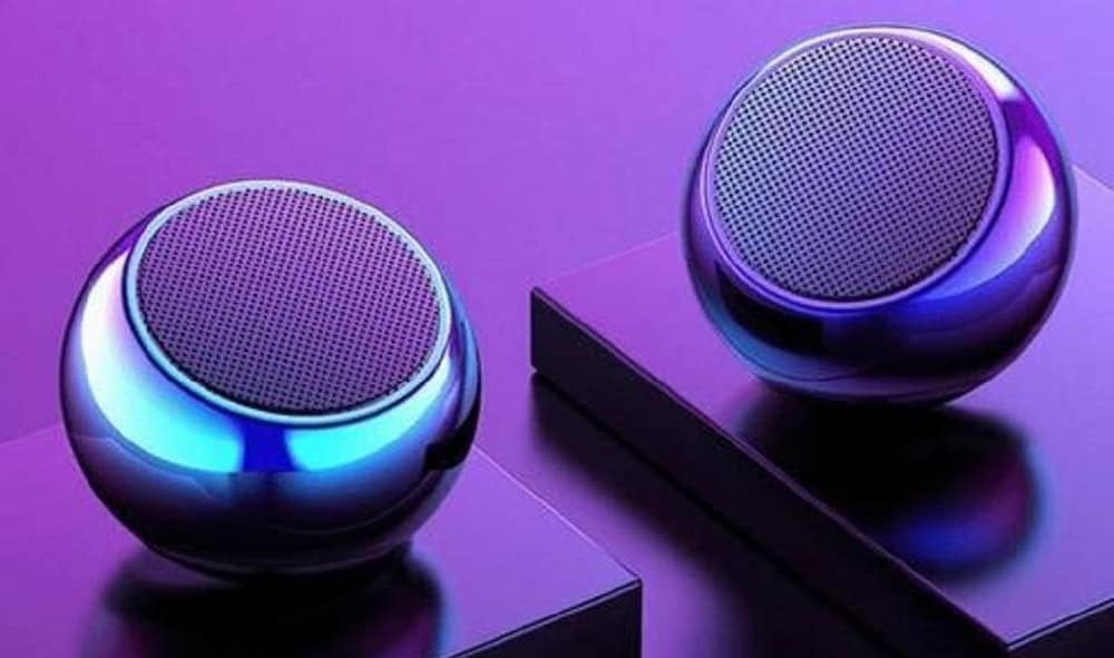 Mini Boost 4 Bluetooth Speaker 4D Mini Round Steel Speaker - Multicolor Random Colour - Pack of 1