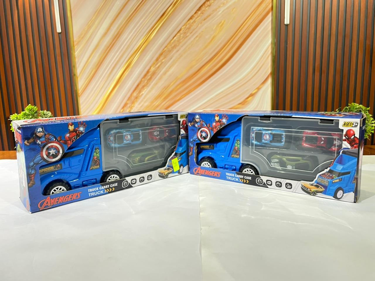 Avengers Carry Case Trucks For Kids - 4 In 1 Big Unbreakable Carrier Transport Truck (Multicolor)